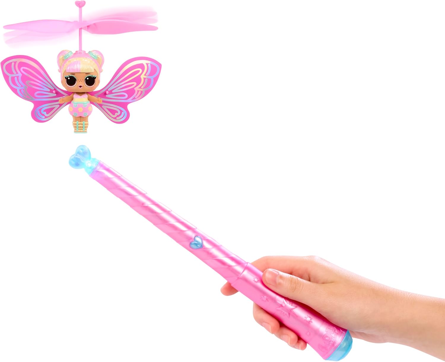L.O.L. Surprise! Magic Flyers Fairies Tots - Flower Child - Incluye 1 Muñeca y una Varita, Incluye un Envase con Forma de Flor, Colecciona Las 2
