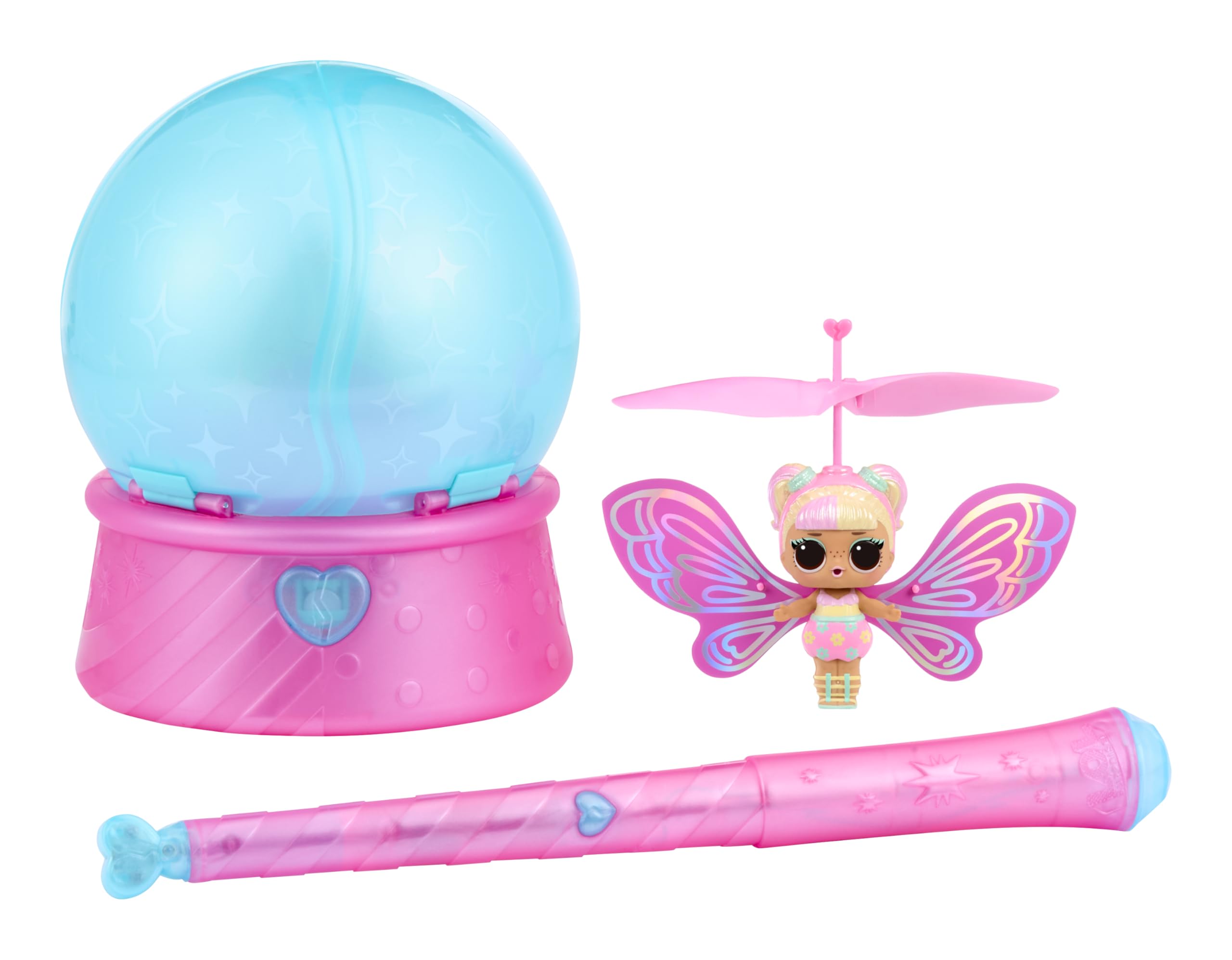 L.O.L. Surprise! Magic Flyers Fairies Tots - Flower Child - Incluye 1 Muñeca y una Varita, Incluye un Envase con Forma de Flor, Colecciona Las 2
