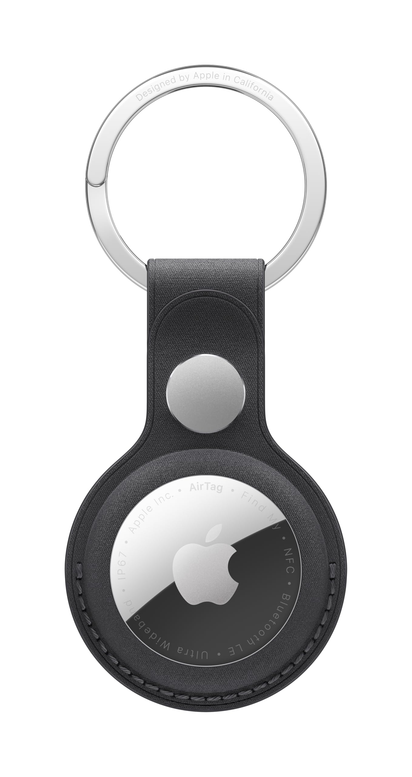 Apple - Case For Airtag - Stainless Steel, Microtwill - Black - For Airtag