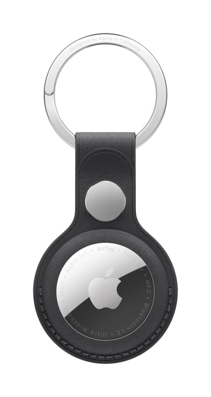 Apple - Case For Airtag - Stainless Steel, Microtwill - Black - For Airtag