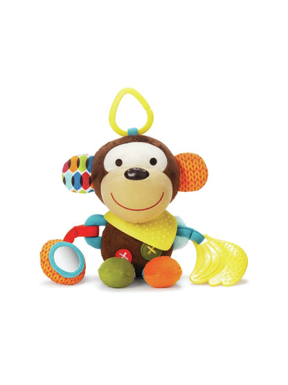 Skip Hop Bandana Buddies activiteitsspeelgoed, pluche dier voor baby's en kinderen, meerkleurig, aap