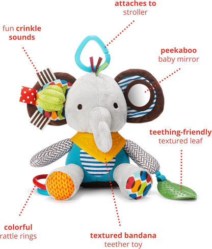 Skip Hop Bandana Buddies activiteitsspeelgoed, pluche dier voor baby's en kinderen, meerkleurig