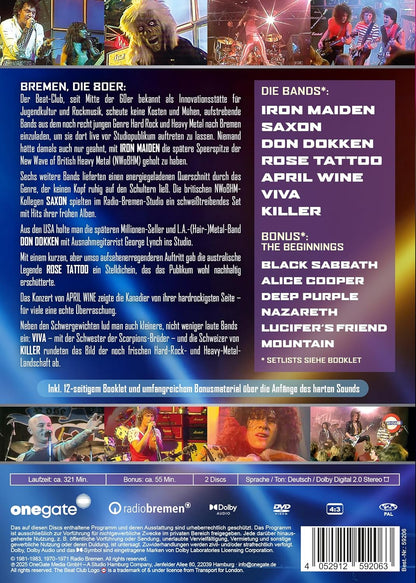 Beat-Club Live On Stage: The Golden Era of 80’s Hard Rock and Heavy Metal Iron Maiden, Saxon, Dokken, April Wine, Rose Tattoo, VIVA, Killer plus ungesendetes Bonus-Material