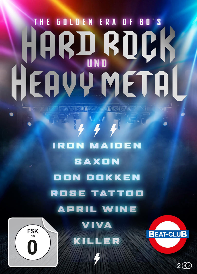 Beat-Club Live On Stage: The Golden Era of 80’s Hard Rock and Heavy Metal Iron Maiden, Saxon, Dokken, April Wine, Rose Tattoo, VIVA, Killer plus ungesendetes Bonus-Material