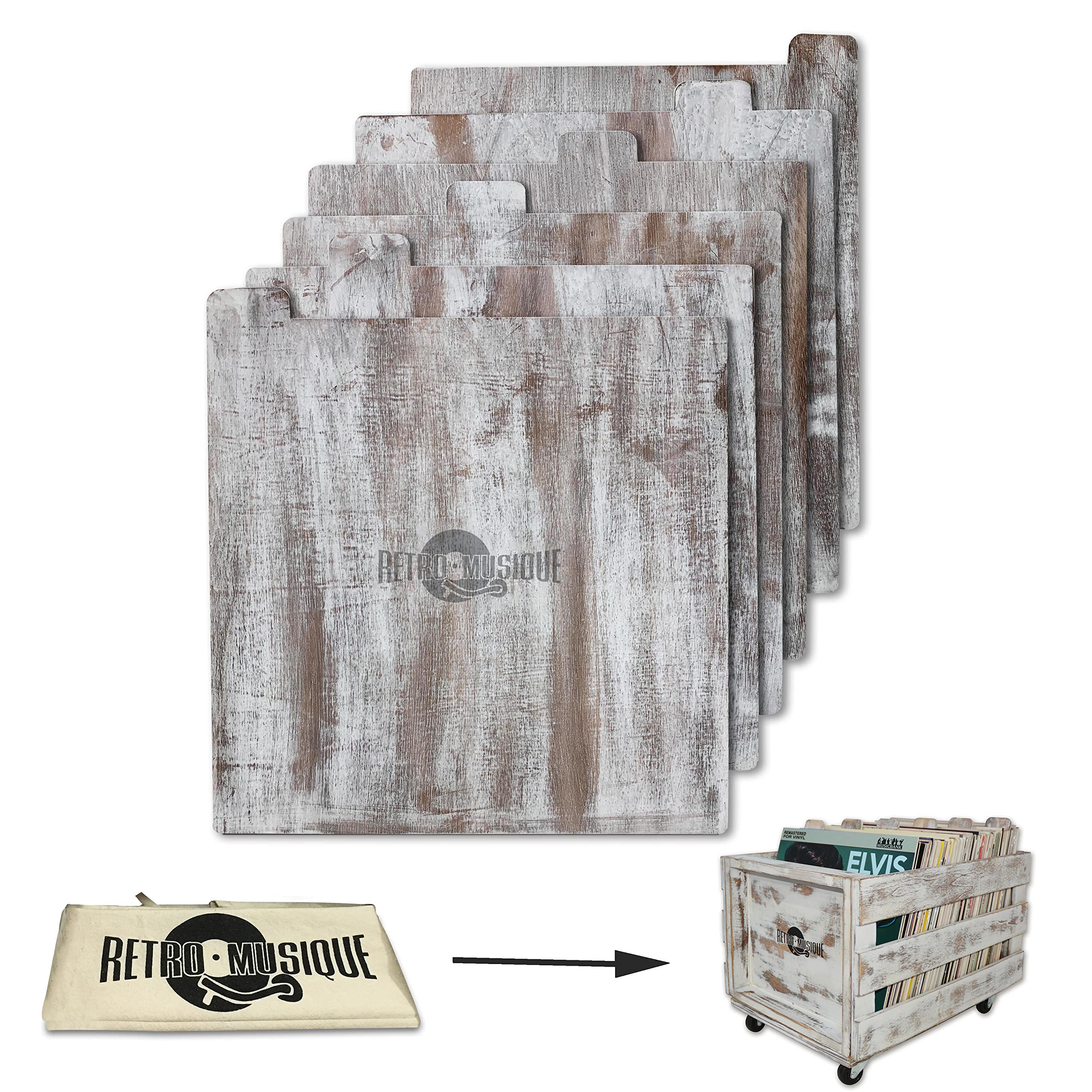 RM Wood Dividers Whitewash