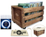 12?=?Ý?¥ LP Wooden Crate on Wheels. Bearing Wheels for Durability