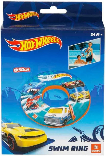 Mondo Hot Wheels 16629 Opblaasbare zwemring voor zwemmen, strand, zee, zwembad, kinderen vanaf 2 jaar