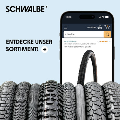Schwalbe Fahrradreifen Hurricane – Allrounder Reifen – All Terrain Reifen für MTB, Trekking Rad & e Bike - Wired Typ – ADDIX Performance