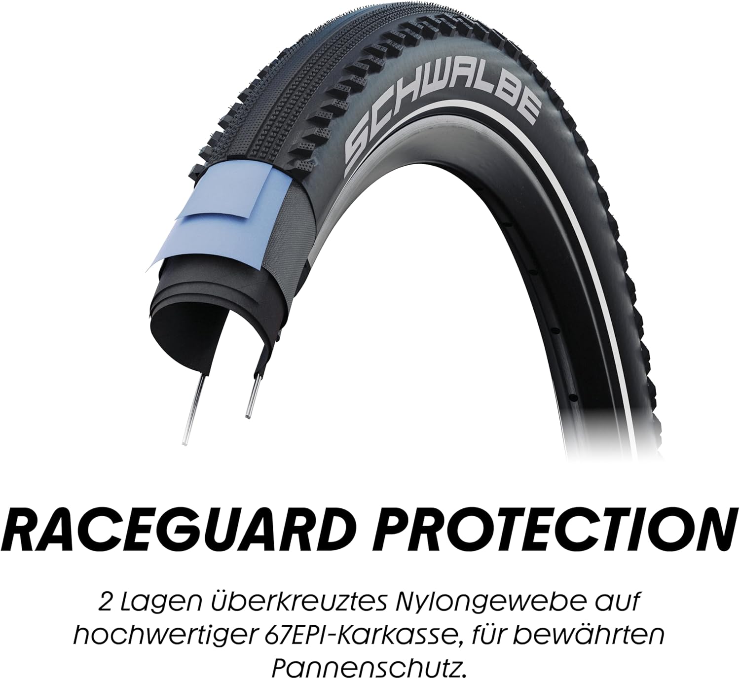 Schwalbe Fahrradreifen Hurricane – Allrounder Reifen – All Terrain Reifen für MTB, Trekking Rad & e Bike - Wired Typ – ADDIX Performance