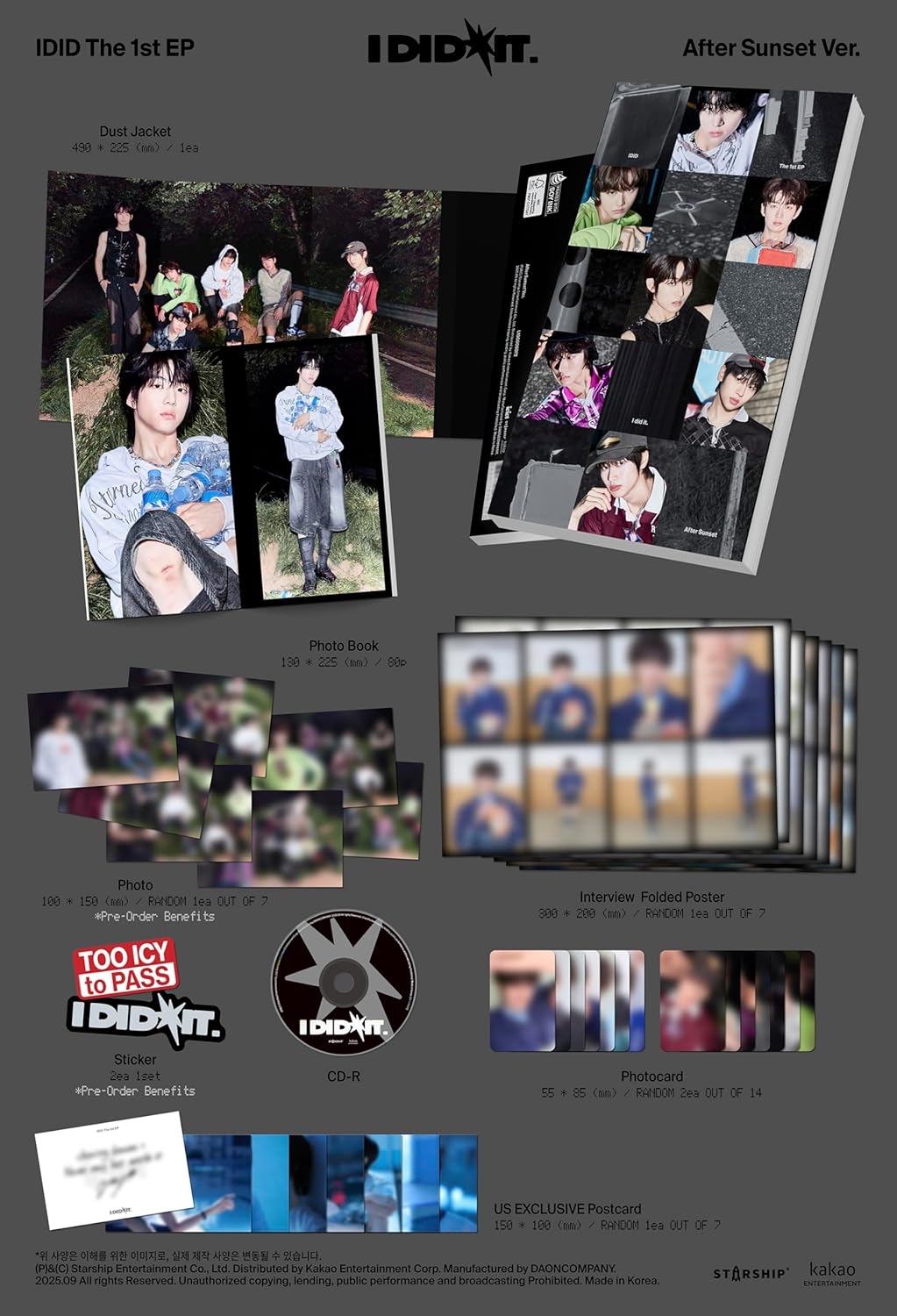 The 1st EP I did it. 'After Sunset' ver.