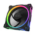 ASUS Prime MR120 ARGB Reverse, Ventola per Case da 120 mm, Spessore Telaio 2,8 cm, 20 LED ARGB Compatibili con Aura Sync per Illuminazione da Entrambi i Lati, 23 dB di Rumore, Nero