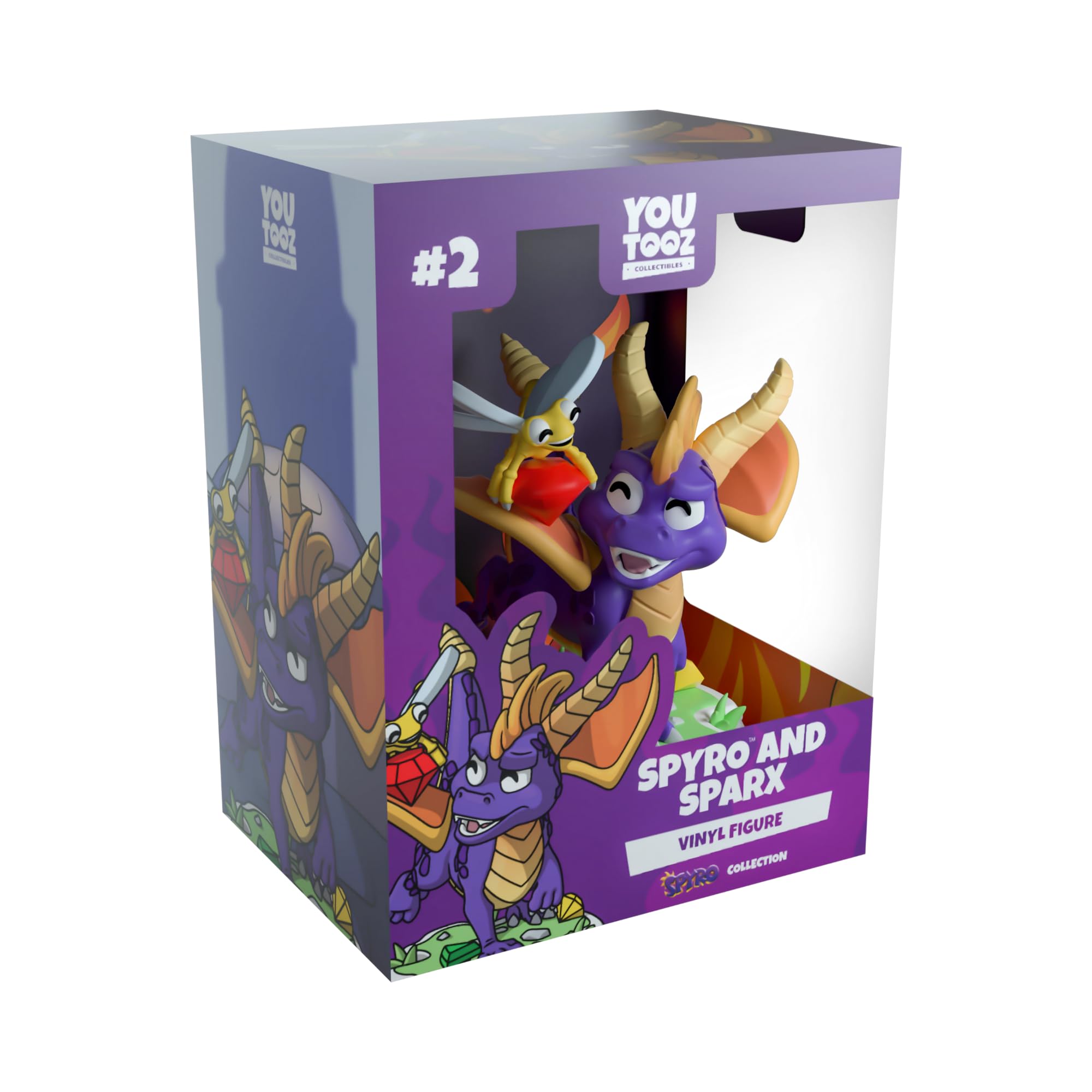 Youtooz Spyro and Sparx 3.5”Vinyl Figure – Collectible Spyro and Sparx Action Figures from Classic Video Game Series