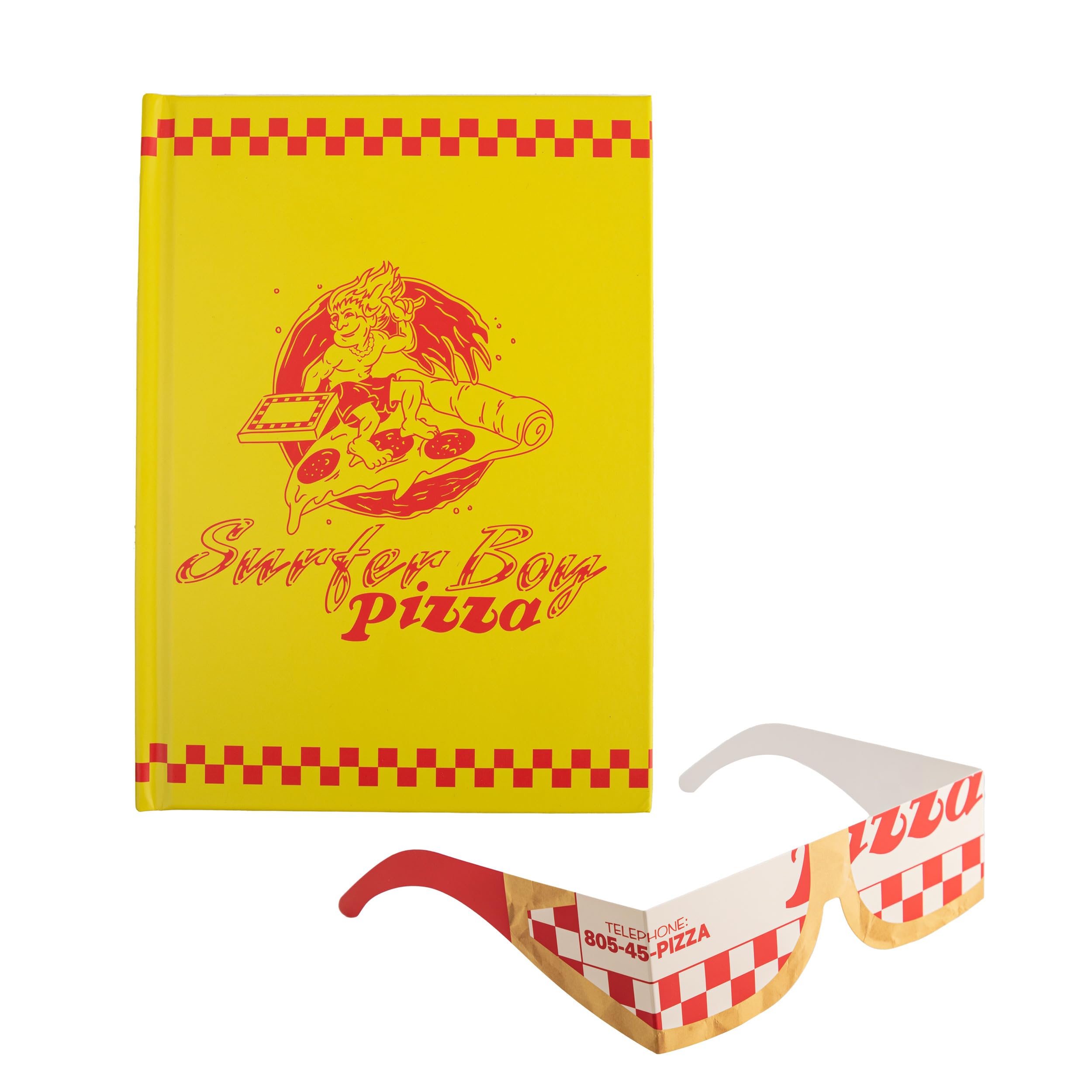 Cinereplicas Stranger Things - Surfer Boy Pizza Quaderno con copertina rigida - 14,5 * 21cm 160p - Licenza ufficiale