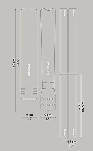 DYEDBRO MTB Frame Protection - Clear - Matte / White