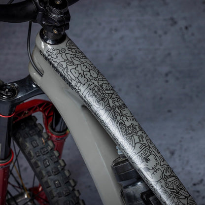 Dyedbro - Protezione per telaio bici MTB, finitura opaca, diversi stili