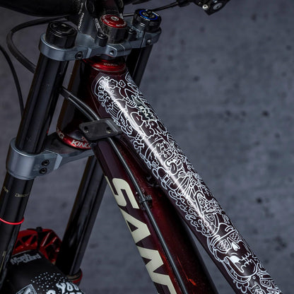 DYEDBRO - Protezione Telaio MTB - Juay x (Opaco/Bianco