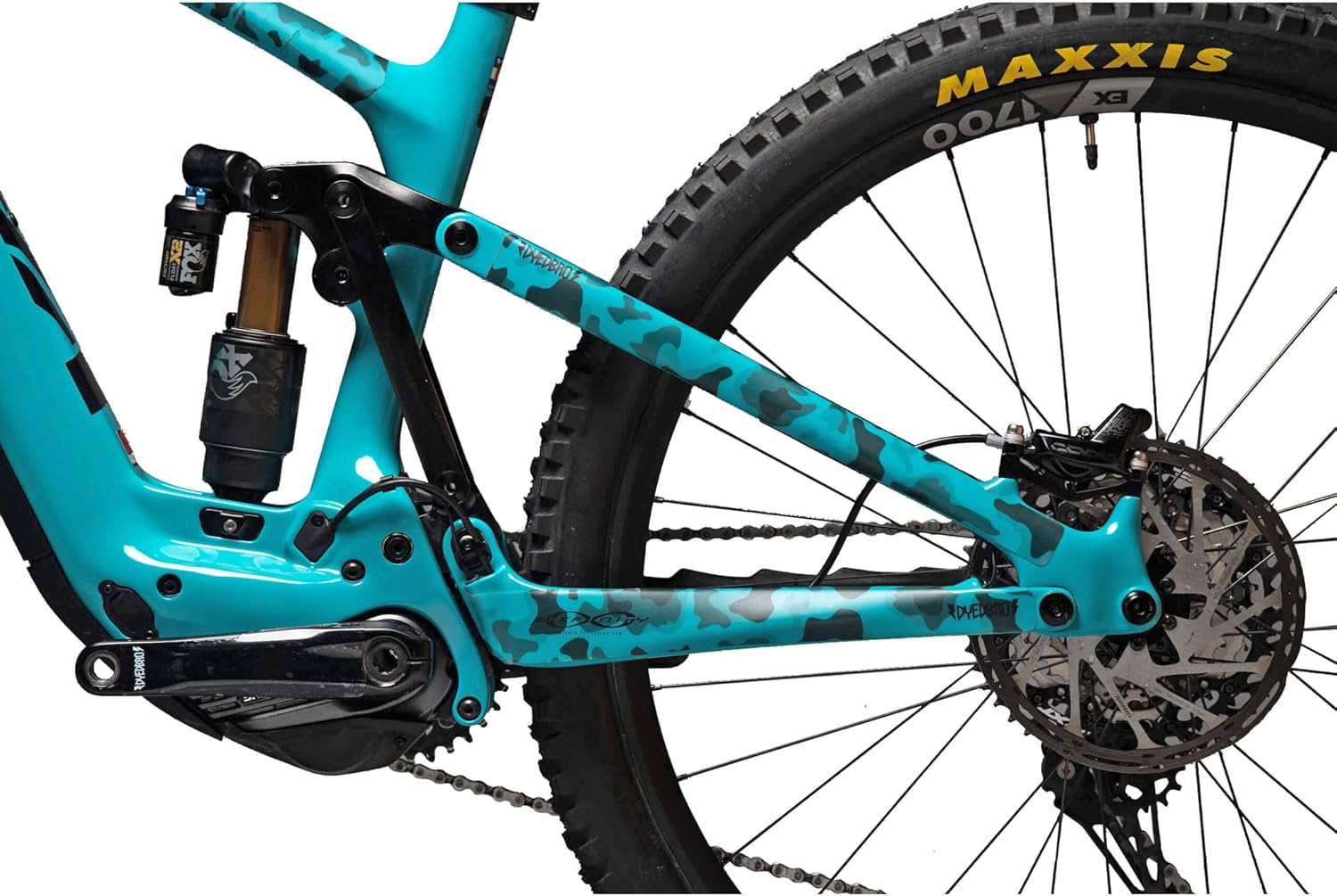DYEDBRO e-Bike Frame Protection - Clear - Matte / Black