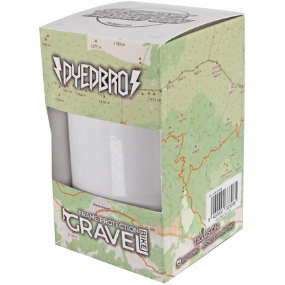 DYEDBRO Gravel Frame Protection - Clear - Gloss / White