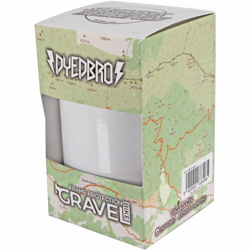 DYEDBRO Gravel Frame Protection - Clear - Gloss / White