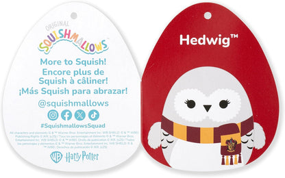 Squishmallows Original “Harry Potter” 10-Inch Hedwig with Scarf Plush | Collectable Cute Plush Toy, Cuddly Toys for Children, Soft Toys, Cute Teddies Suitable for Girls and Boys Ages 3+