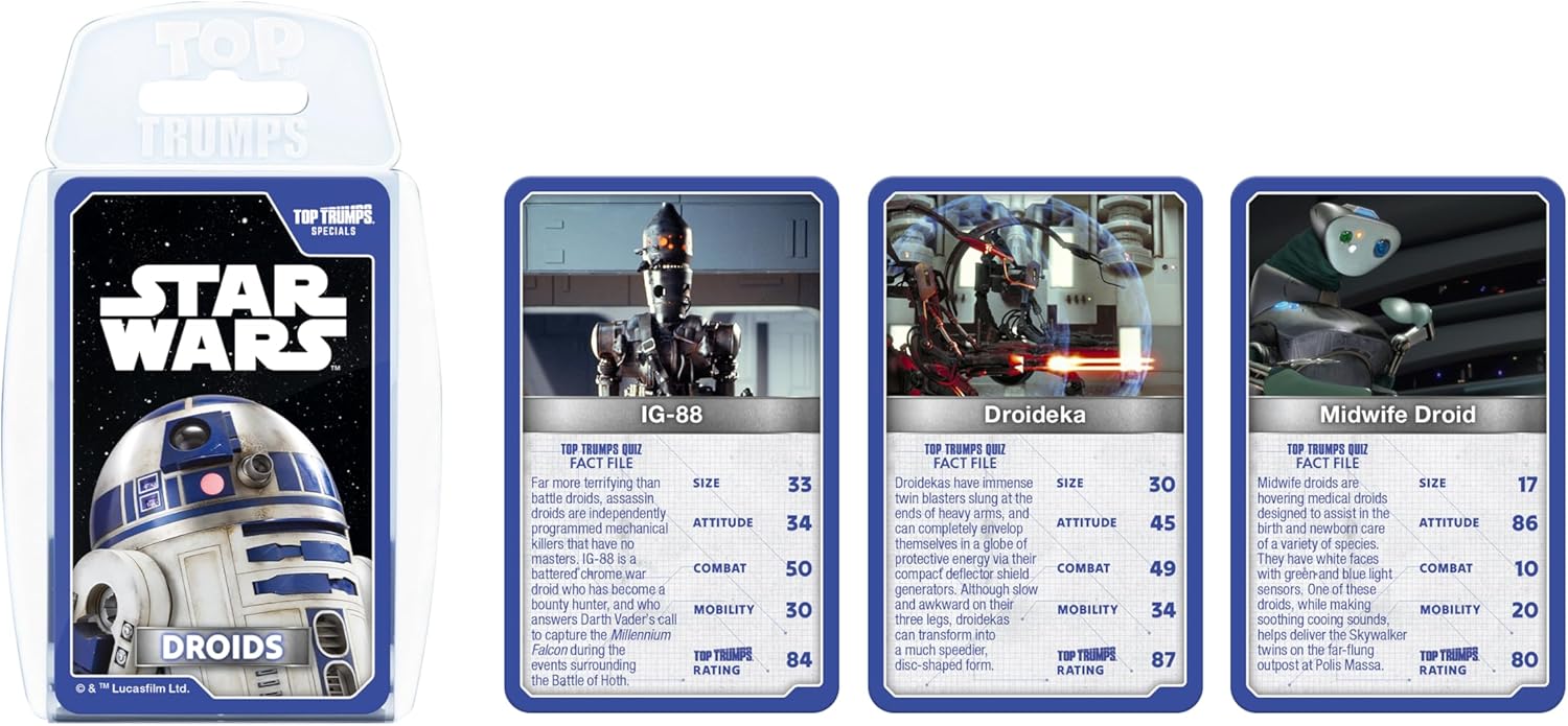 Top Trumps Specials SW Droids n /Toys