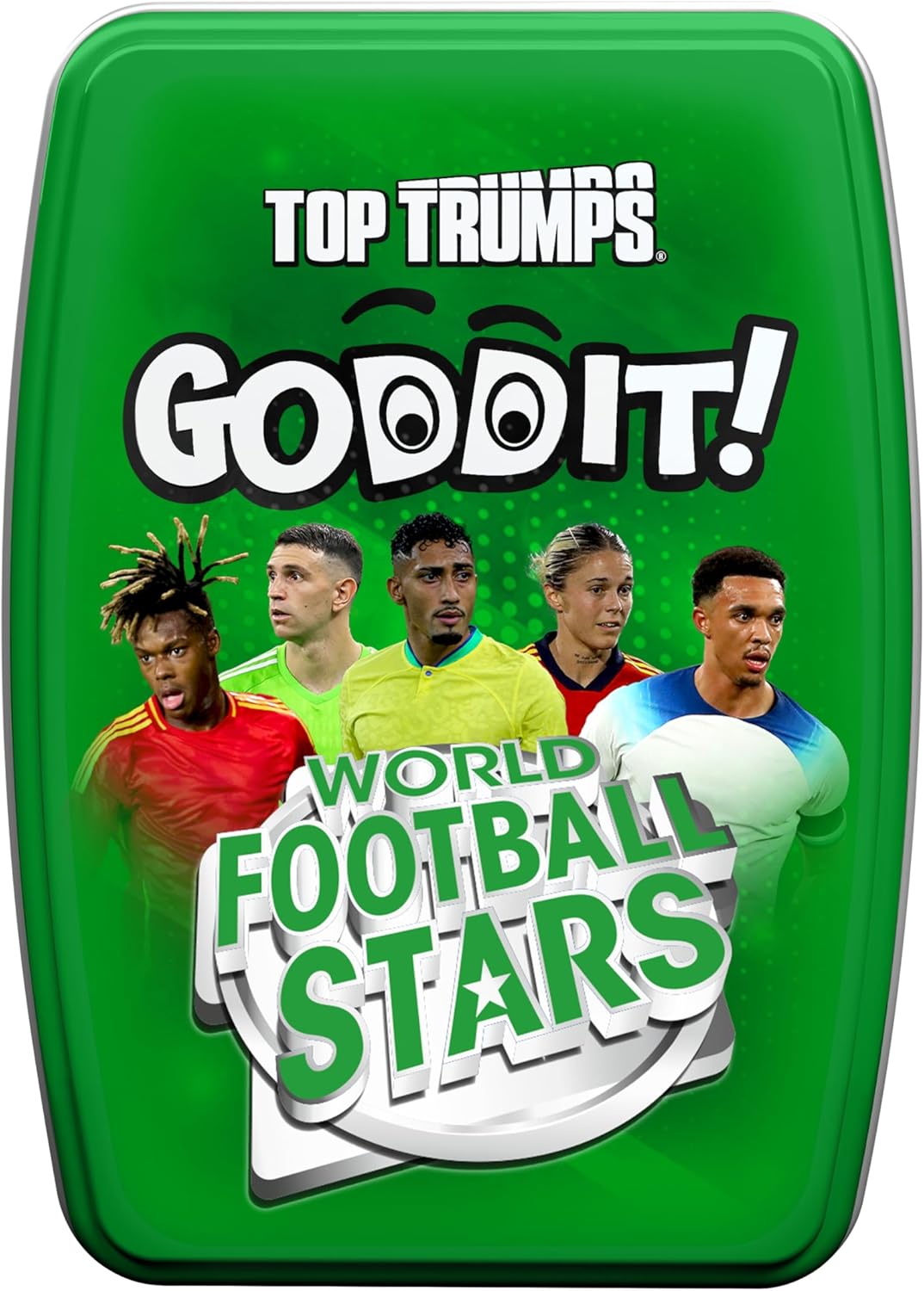 Top Trumps World Football Stars Goddit! Card Game for Kids and Adults Family Game Travel Game 1 to 6 Players Makes a Great Gift for Ages 6 plus