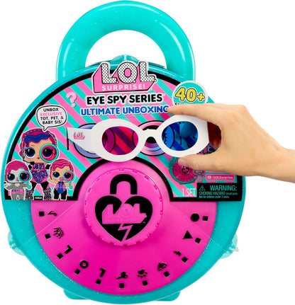 L.O.L. Surprise! Eye Spy Series Ultimate Unboxing - Comprend 3 poupées Exclusives, Un Emballage avec Cadenas géant, Plus de 40 Surprises à révéler.