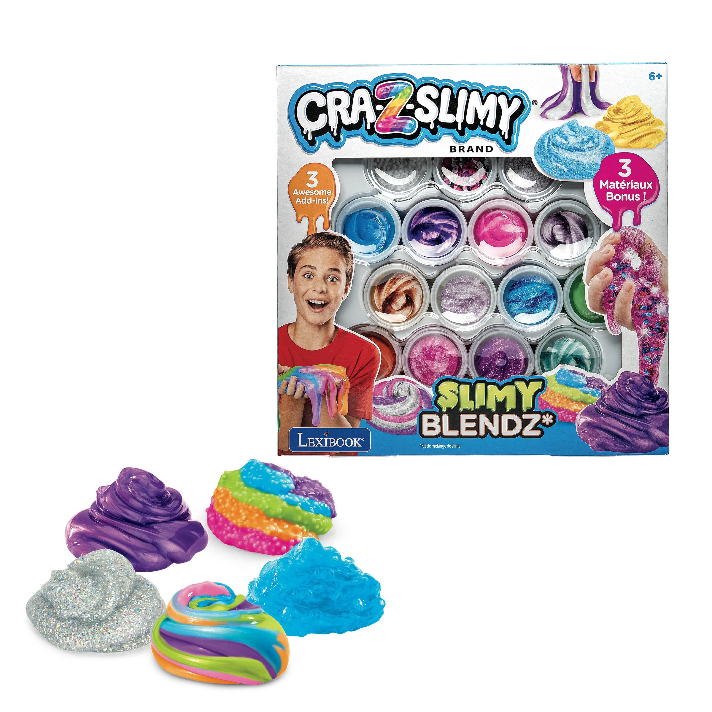 Lexibook, Kit Slimy Mengsels, 12 kleuren, CRSLIM4