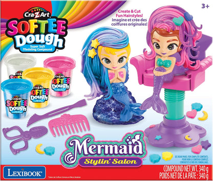 Cra-Z-Art - Softee Dough Sparkling Mermaid Styling Salon (Crdough12)