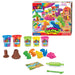 Lexibook, Dino Fluorescerende Kneedbare Kleisetjes, Blauw Paars Rood Oranje Groen Geel Roze, CRDOUGH11