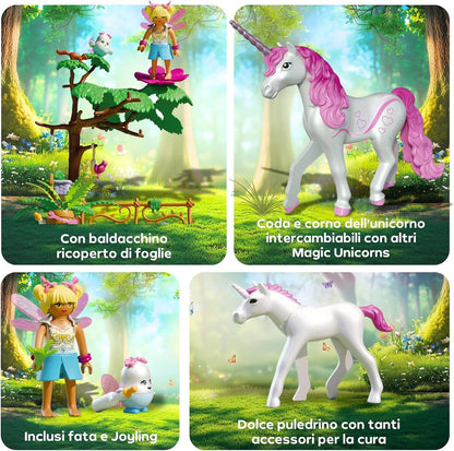 Playmobil - Collectible Unicorn: Sky Rose With Fairy (71841)