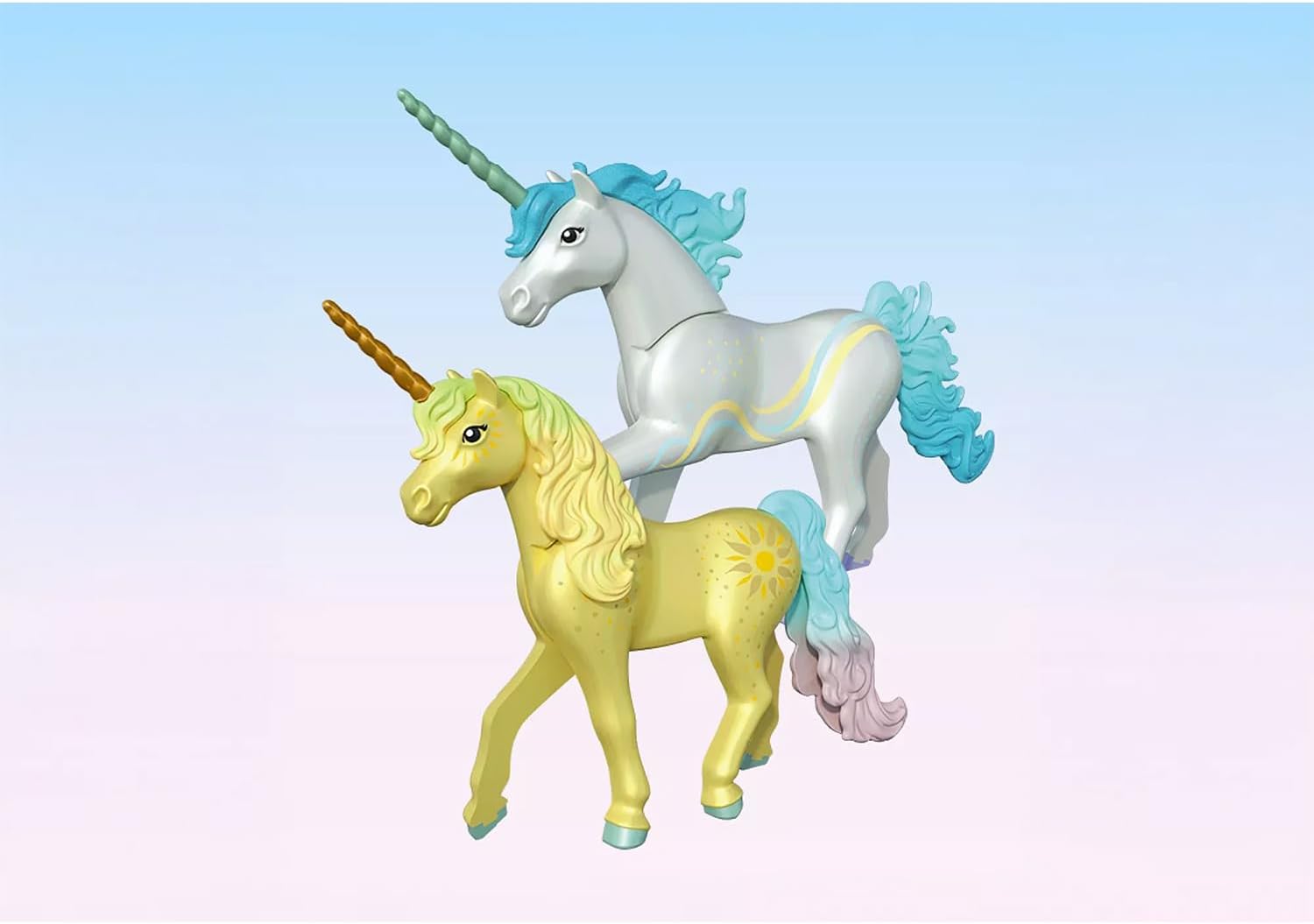 Playmobil Fantasy & Magic Excursión de las hadas | 2 hadas, familia de unicornios y Joyling con cueva de piedras preciosas | Fomenta la creatividad | Juguete para niños a partir de 4 años | 72067