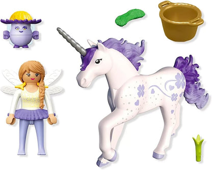 Playmobil - Collectible Unicorn: Lucky Lavender With Fairy (71843)
