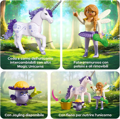 Playmobil - Collectible Unicorn: Lucky Lavender With Fairy (71843)