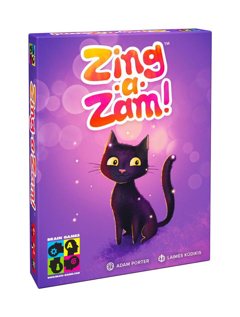 Brain Games – Zing A ZAM – Playing Card Games – Magic Trick Game with a Unique Touch: Players Can't See Their Own Cards – Ages 6 and Above – 2 to 5 Players – 20 Min