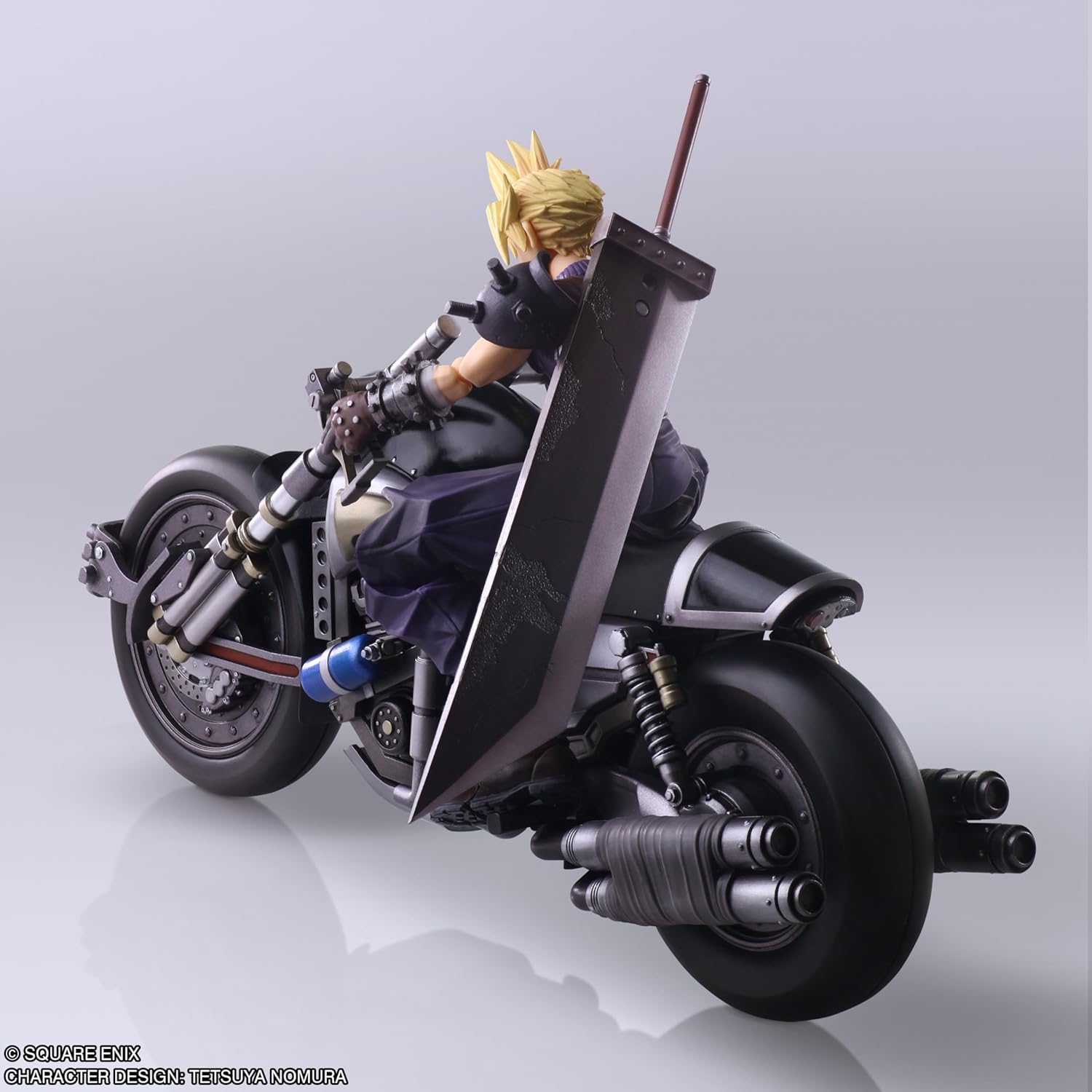 Final Fantasy VII Bling Arts Cloud Strife & Hardy Daytona PVC Pre-Painted Action Figure