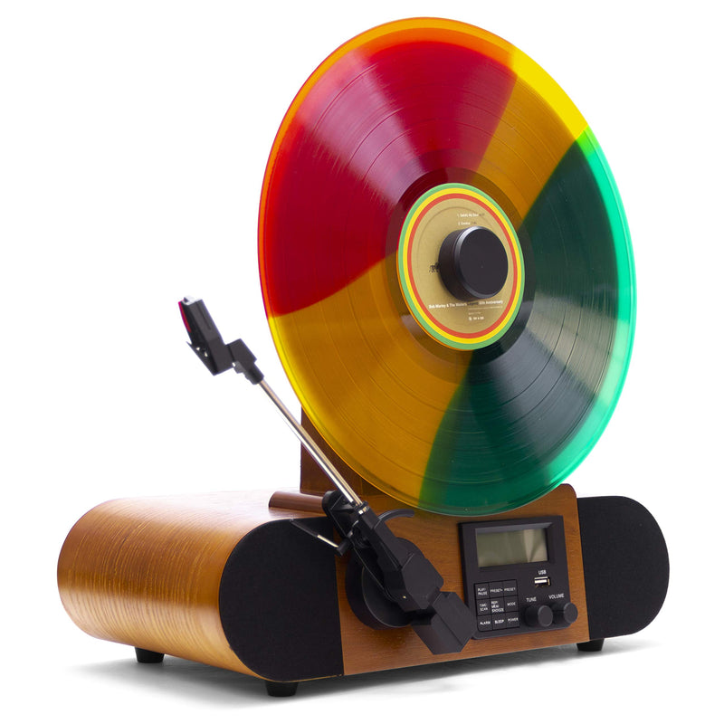 Vert Standard Vertical Record Player With Bluetooth In/Out And Fm Radio