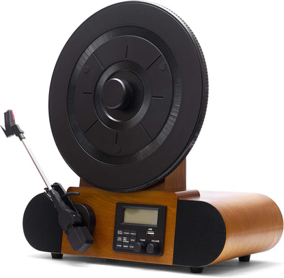 Vert Standard Vertical Record Player With Bluetooth In/Out And Fm Radio