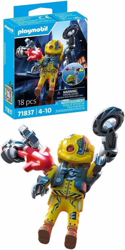 Playmobil Robot Hero – Collectible Action Figure with Mechanical Armor and Tech Accessories