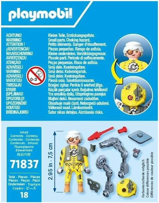Playmobil Robot Hero – Collectible Action Figure with Mechanical Armor and Tech Accessories