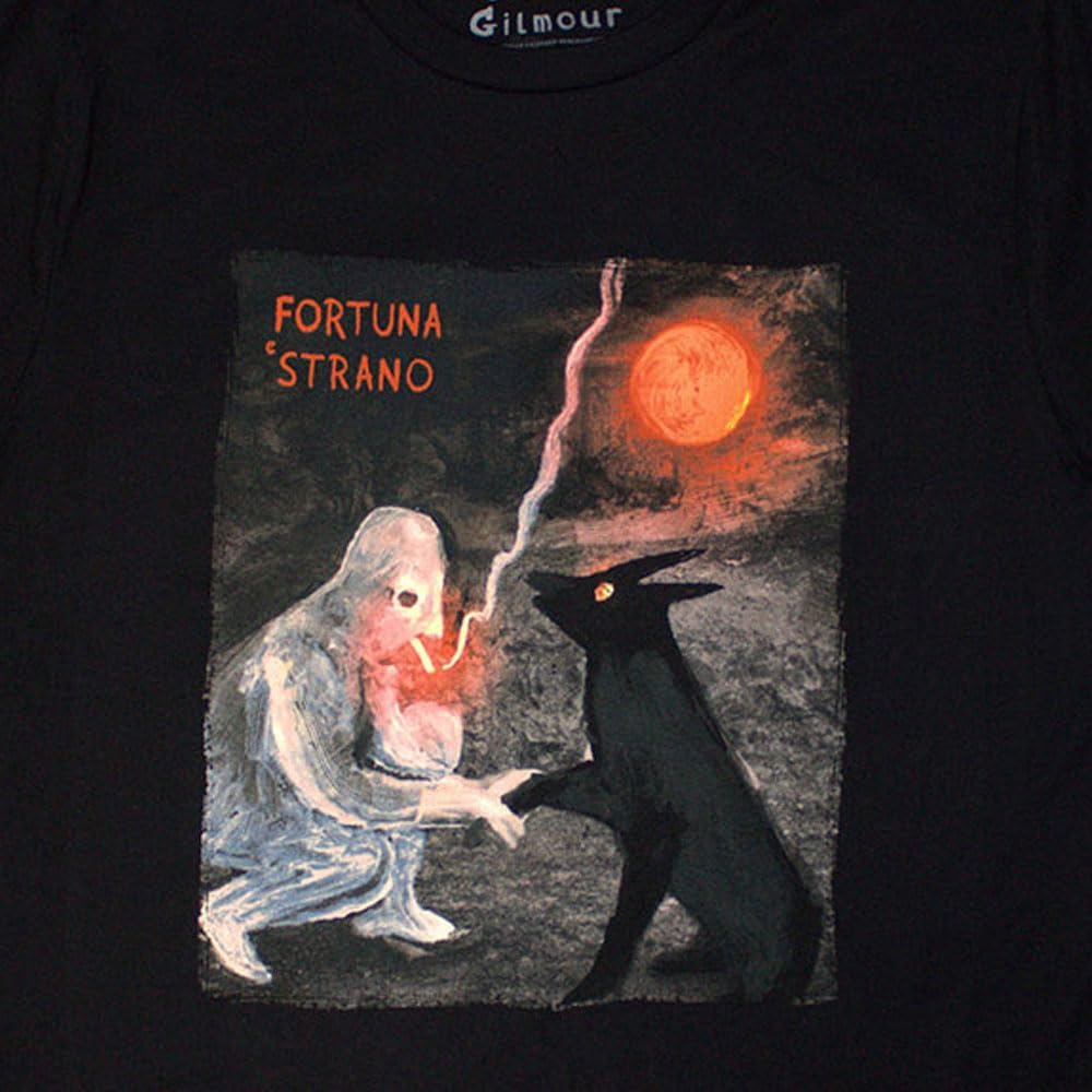 T-Shirt # X-Large Unisex Black # Luck & Strange Fortuna E Strano