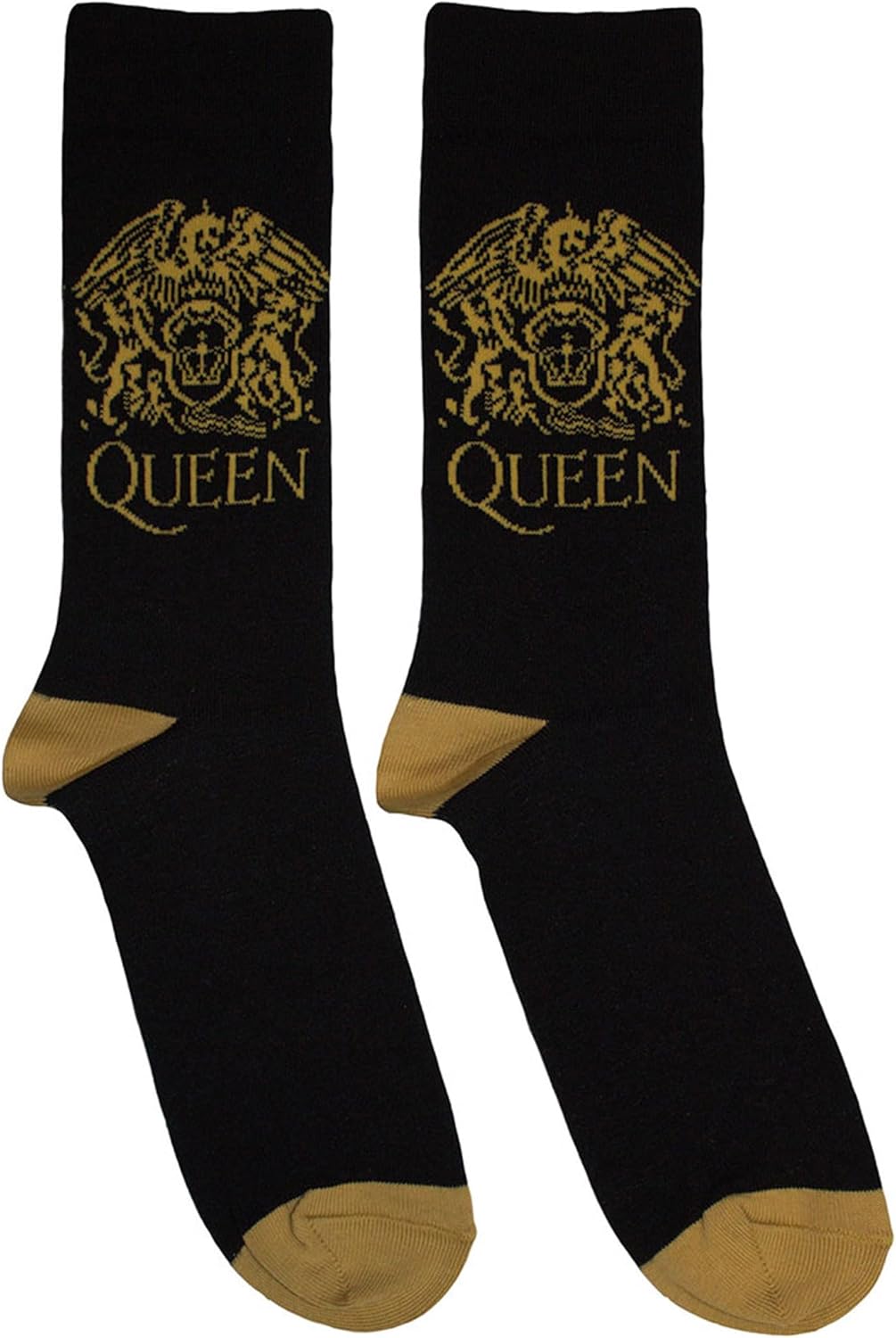 Ankle Socks # Uk Size 6 - 11 Unisex Black # Gold Crest