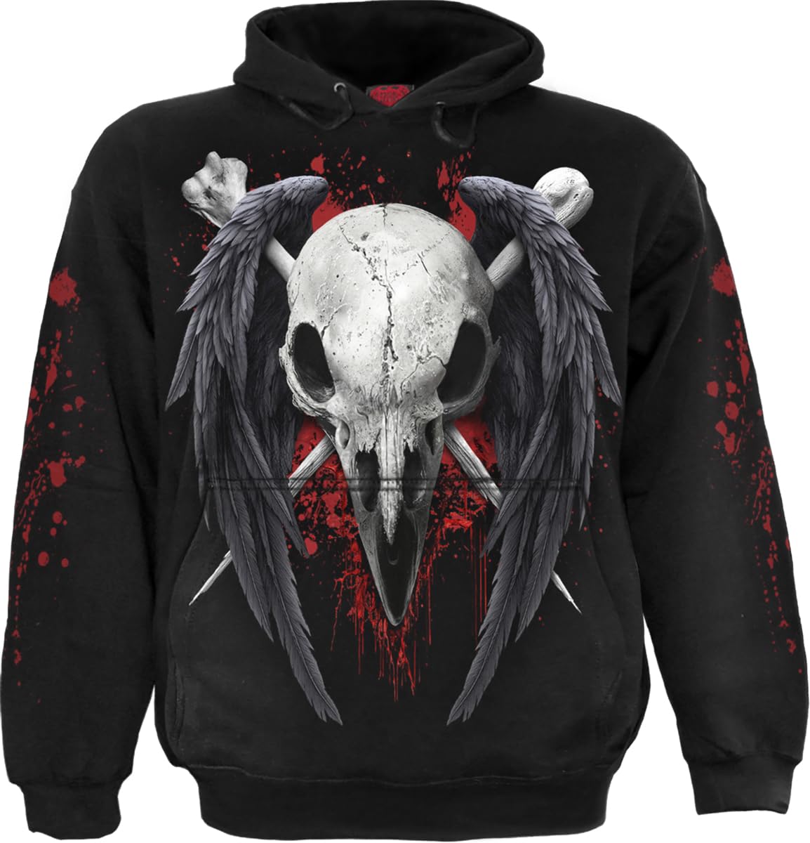 Spiral - DEATH RAVEN (Unisex Black Hoodies) Ex Large