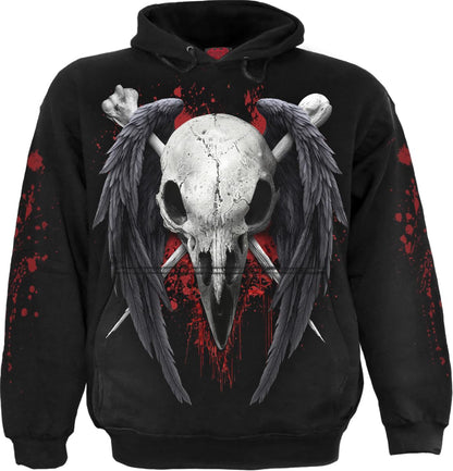 Spiral - DEATH RAVEN (Unisex Black Hoodies) Ex Large