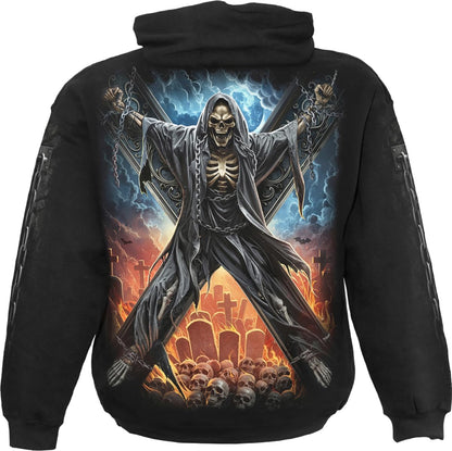 Spiral - CROSSED OVER (Unisex Black Hoodies) Ex Large