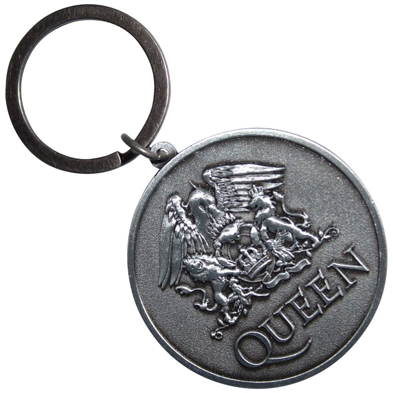 Queen - Queen Keychain: Silver Crest Double Sided