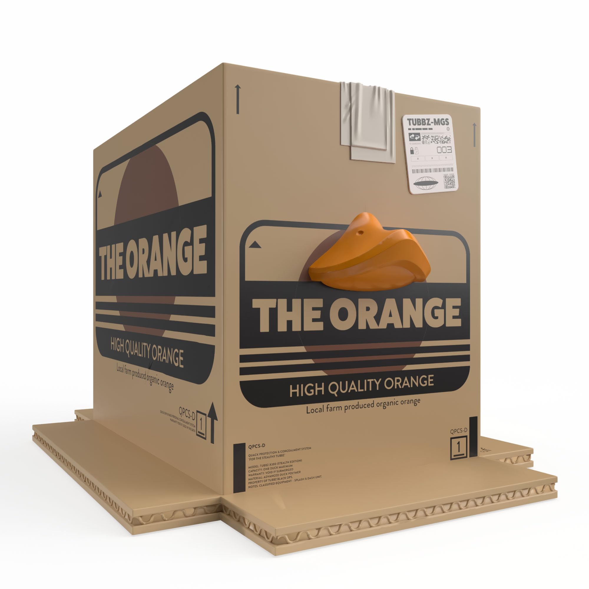 TUBBZ First Edition: Metal Gear Solid - The Orange Box Cosplaying Rubber Duck Vinyl Figure