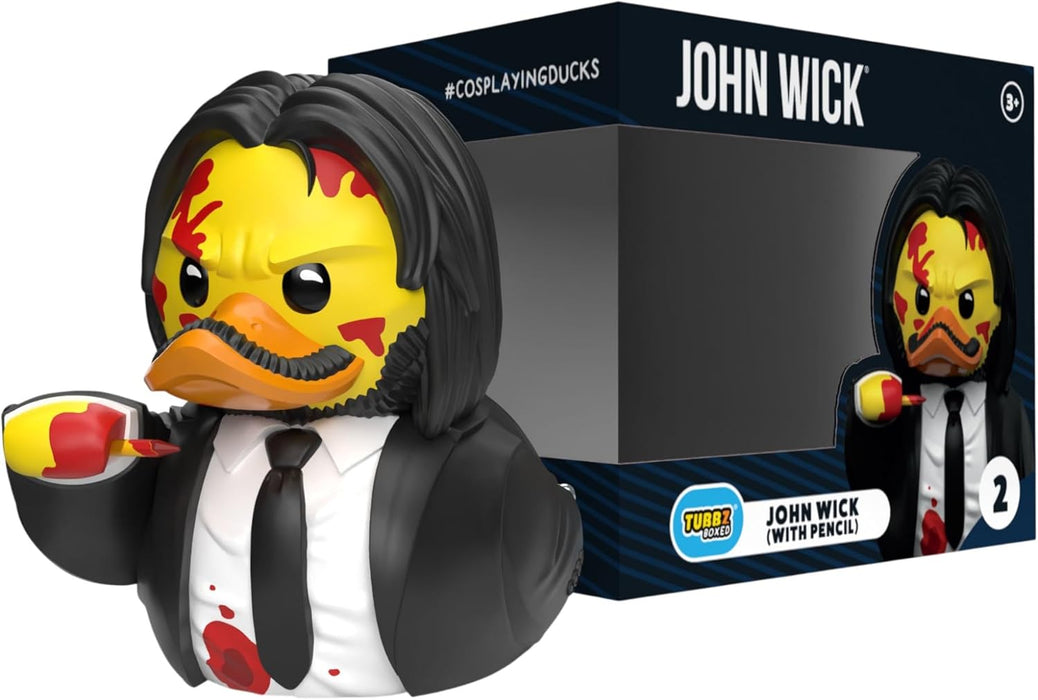 TUBBZ Boxed Edition: John Wick Chapter 3 - John Wick Pencil Cosplaying Rubber Duck Vinyl Figure