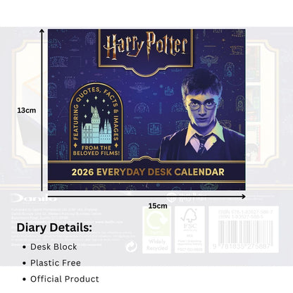 2026 CALENDAR HARRY POTTER PAGE A DAY DESK BLOCK OFFICIAL PRODUCT