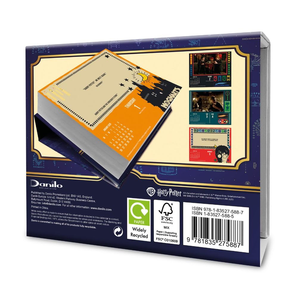 2026 CALENDAR HARRY POTTER PAGE A DAY DESK BLOCK OFFICIAL PRODUCT